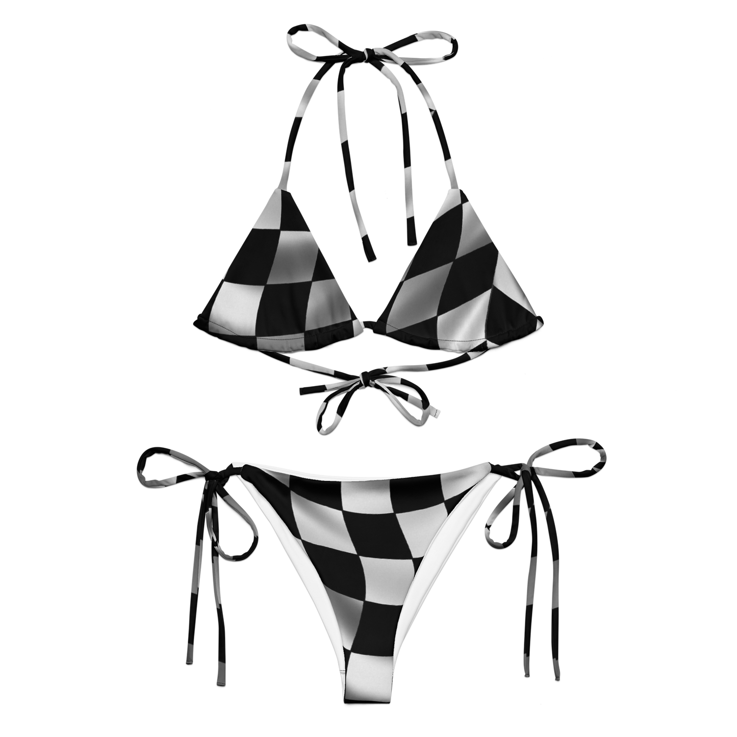 Checkered Flag String Bikini