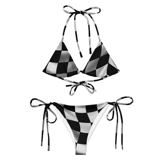 Checkered Flag String Bikini